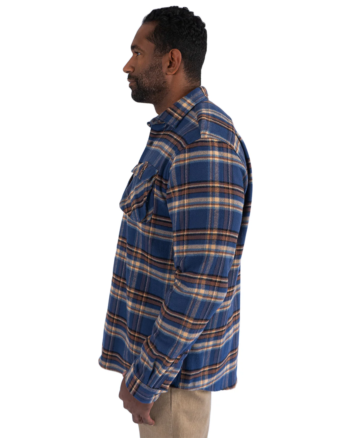 Relaxed Flannel, Pecan Plaid - Image 4