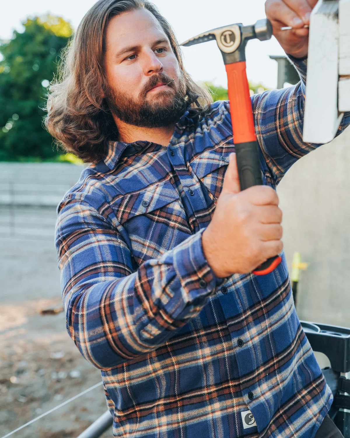 Relaxed Flannel, Pecan Plaid - Image 9