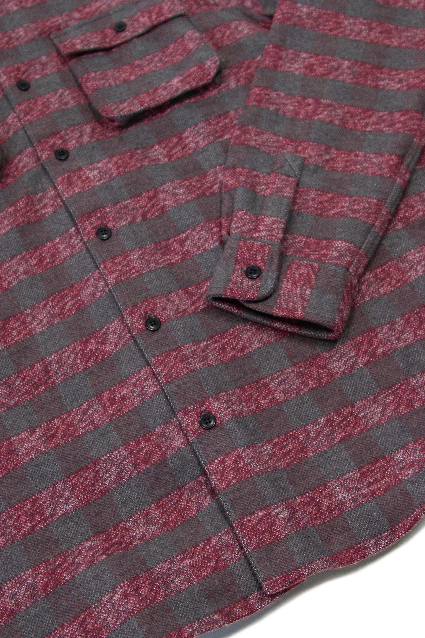 Relaxed Flannel, Burgundy - Image 10