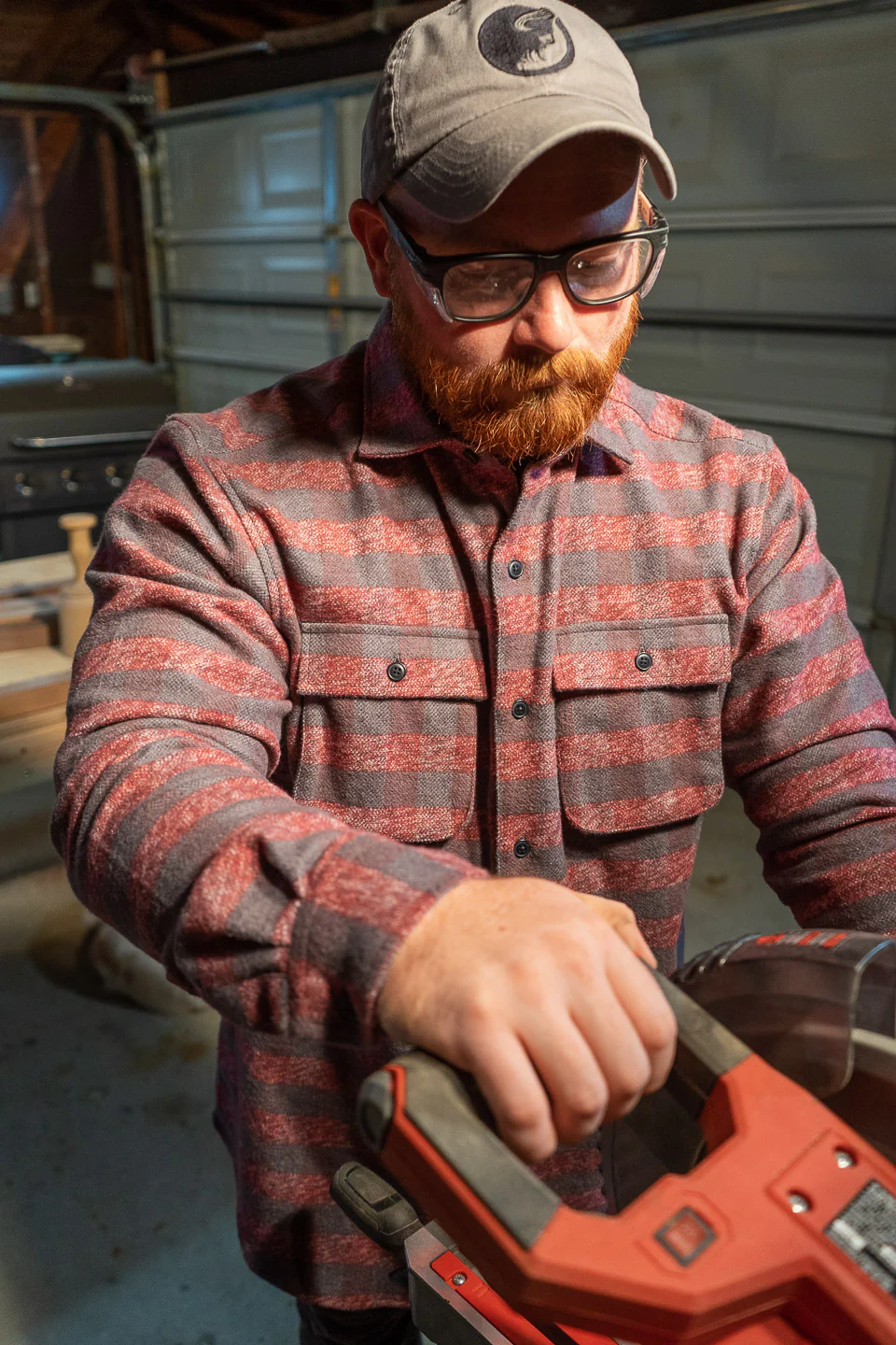 Relaxed Flannel, Burgundy - Image 15