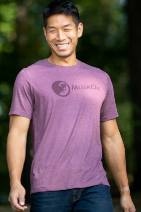 Maroon MuskOx Logo Tee - Image 3